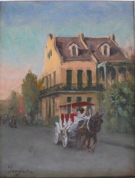 End of Day (French Quarter)
 oil 14"x11"